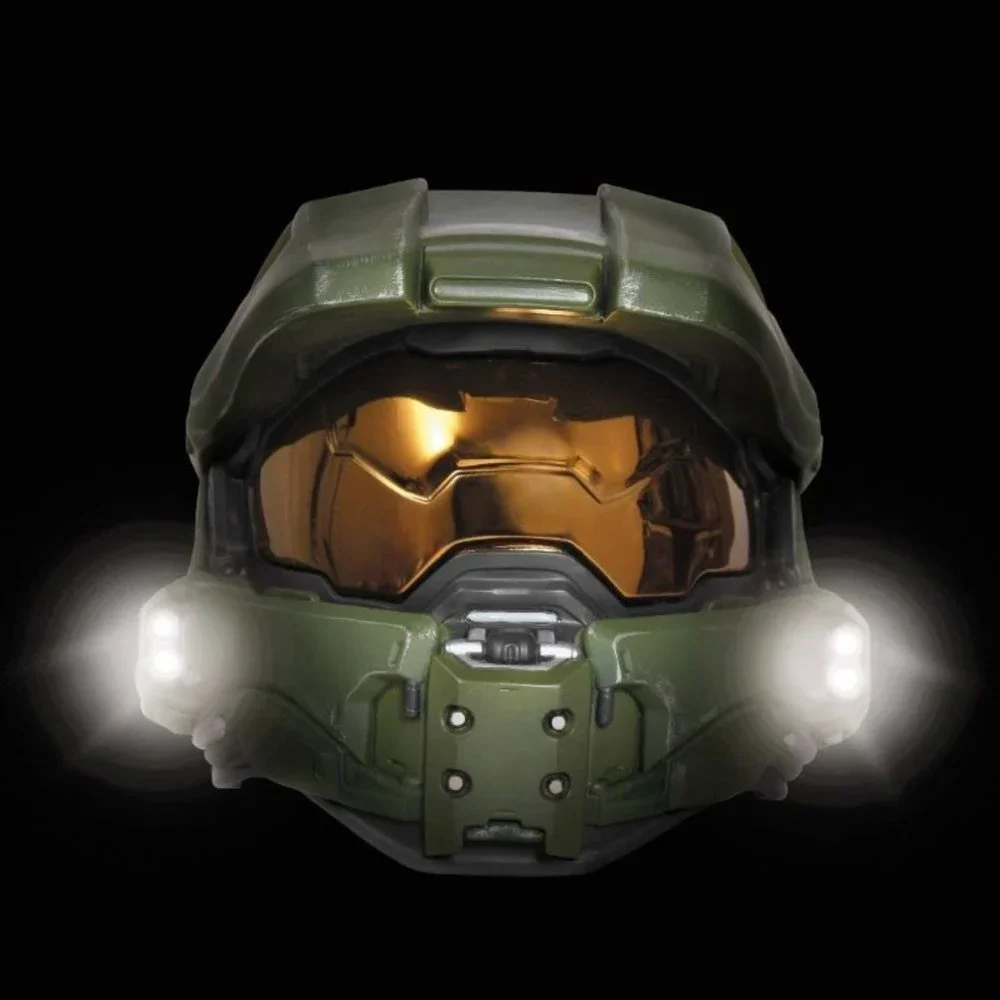 XBOX Halo Light-Up Mask & Sword Halloween Costume 4/6 Master Chief Muscle Boys